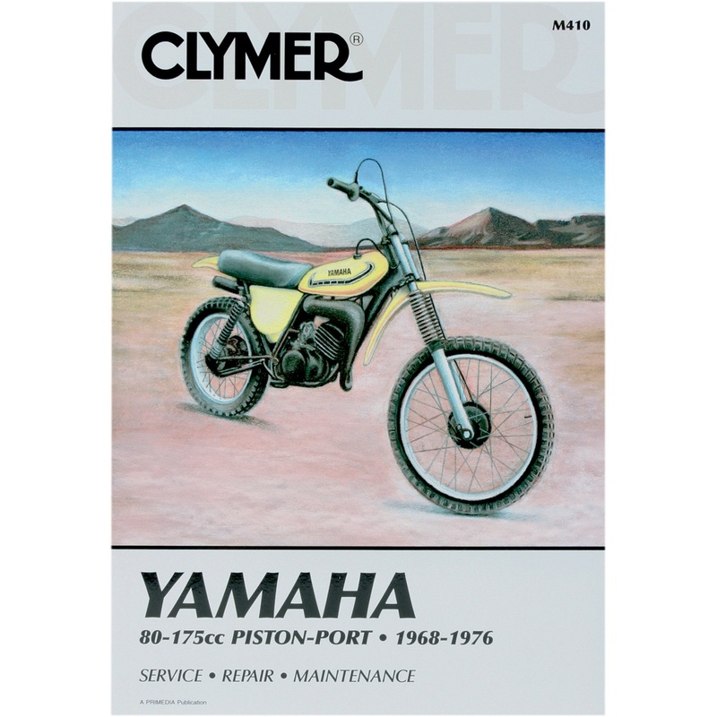 CLYMER M410 CM410 Motorcycle Repair Manual  Yamaha Manual - Yamaha 80-175 Piston-Port