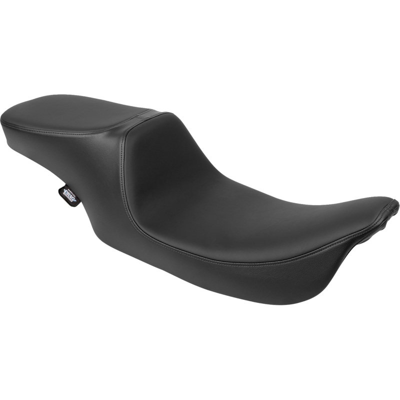 DRAG SPECIALTIES SEATS 0801-1999 Performance Predator 2-Up Seat Predator 2-Up Seat - Solar Leather - Smooth - w/o Backrest - FL '97-'07