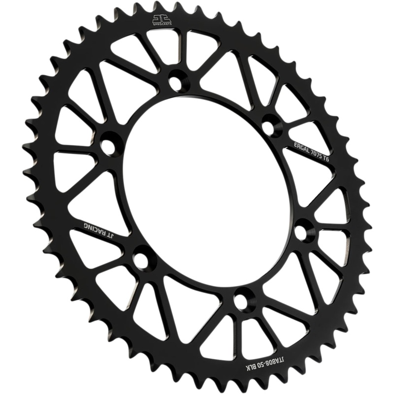JT SPROCKETS 1211-2670 JTA808.50BLK RaceLite Aluminum Rear Sprocket Rear Sprocket - Suzuki - Black - 50-Tooth