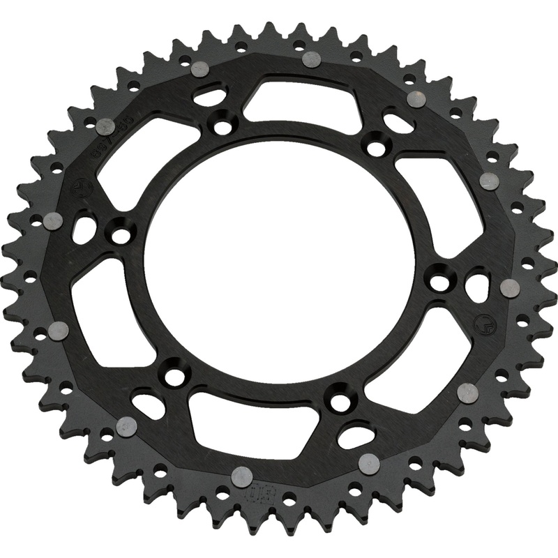 MOOSE OFFROAD 1210-1520 1210-897-50-10X Dual Sprocket black - 50 tooth