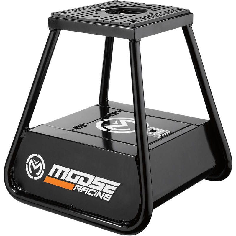 MOOSE OFFROAD 4101-0458 4101-0458 Storage Stand Bike Stand - with Storage - Black