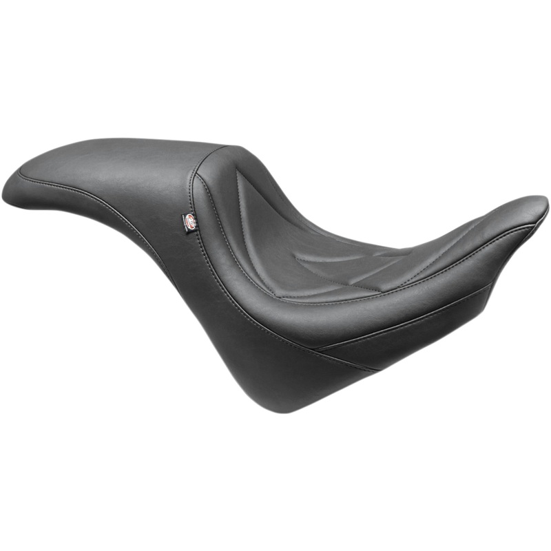 MUSTANG 0810-2147 84100 Tripper Fastback One-Piece Seat Seat - Tripper Fastback - 3D-Stacked/Triple Diamond Stitch - Black - VTX1300CX