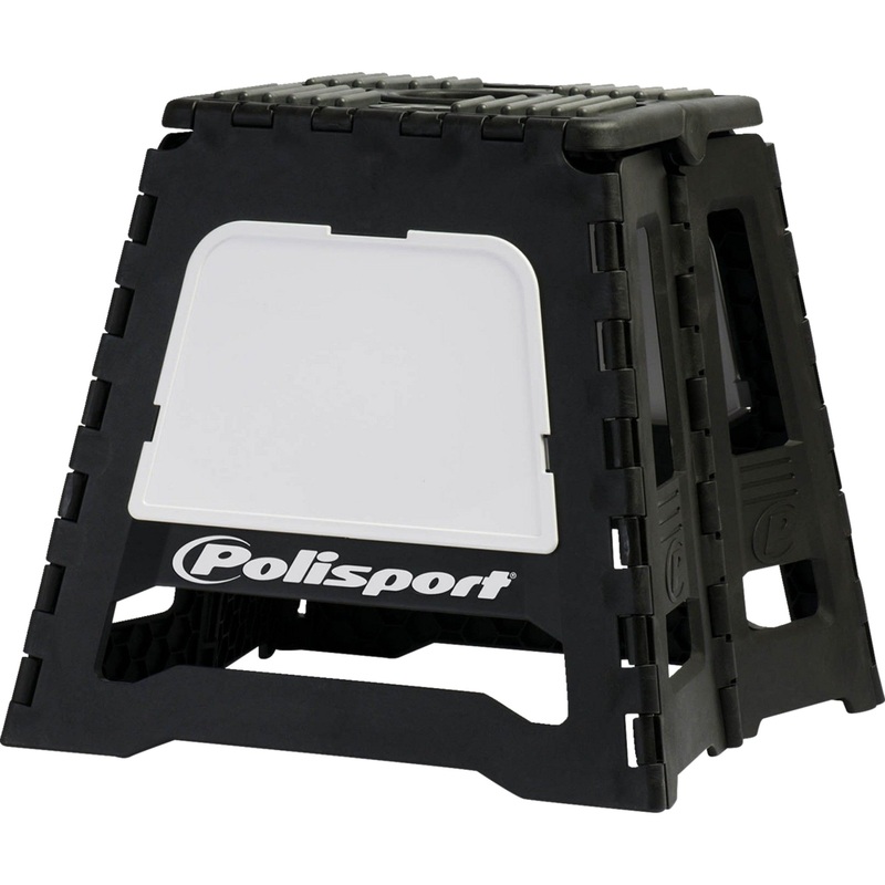 POLISPORT 4101-0567 8981500006 Folding MX Bike Stand Bike Stand - MX - Folding - Black/White