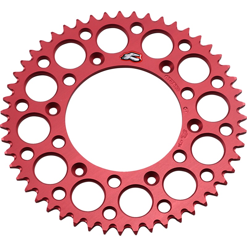 RENTHAL 1211-0162 154U-520-51GRRD Rear Sprocket Sprocket - Honda - Red - 51 Tooth