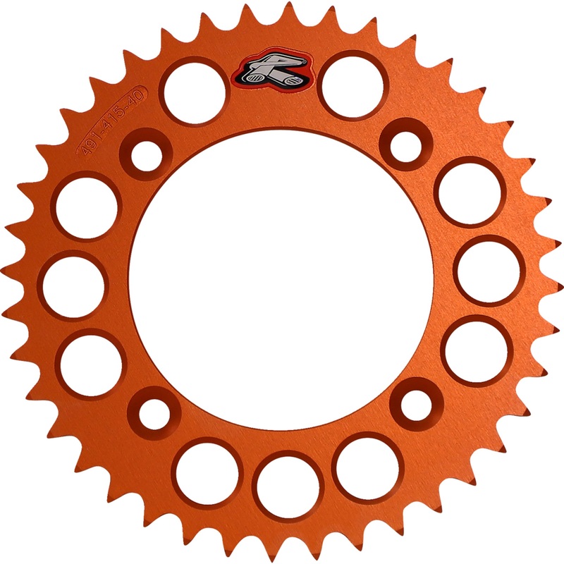 RENTHAL 1211-2489 491--415-36P-OR Rear Sprocket orange - 36 tooth
