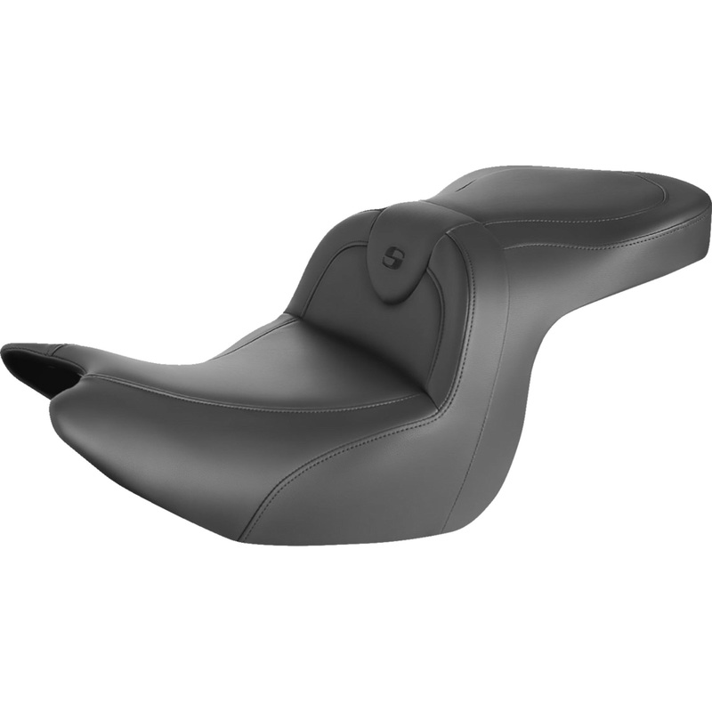 SADDLEMEN 0810-2342 H18-07-187 RoadSofa Seat without backrest - black w/ black stitching - gl1800 '18-'23
