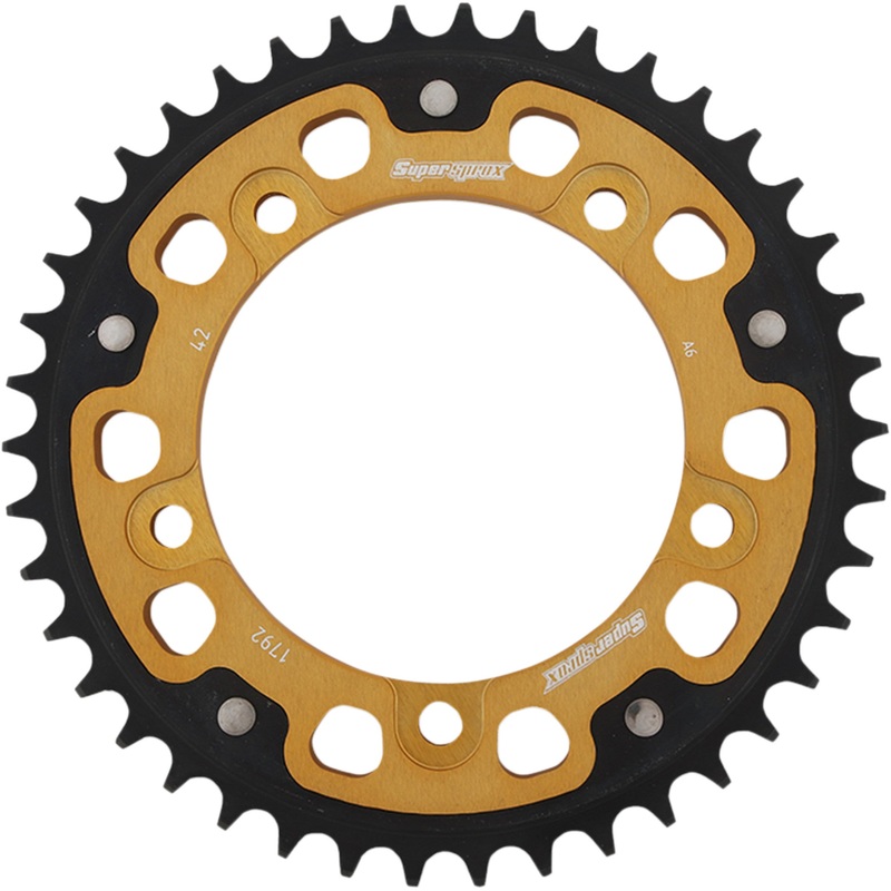 SUPERSPROX 1210-1956 RST-1792-42-GLD Stealth Rear Sprocket 42 tooth - gold - suzuki/triumph