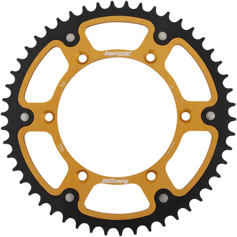 SUPERSPROX 1210-1982 RST-245-50-GLD Stealth Rear Sprocket 50 tooth - gold - yamaha
