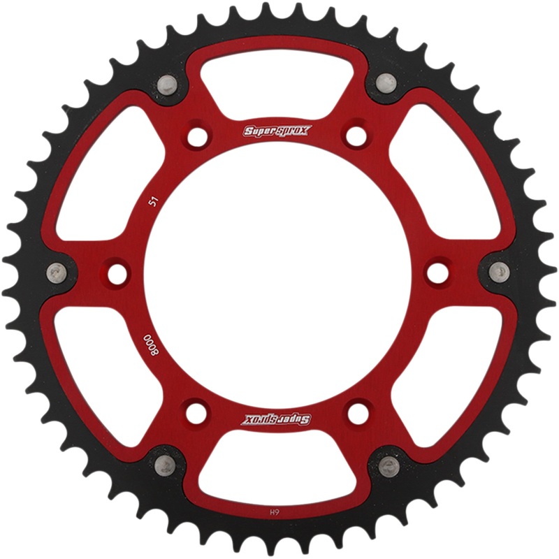 SUPERSPROX 1210-2039 RST-8000-51-RED Stealth Rear Sprocket 51 tooth - red - beta