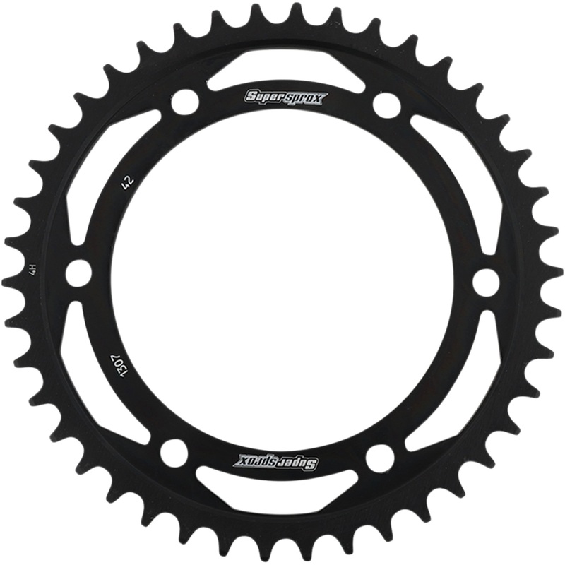 SUPERSPROX 1210-2154 RFE-1307-42-BLK Racing Steel Rear Sprocket Rear Sprocket - 42 Tooth