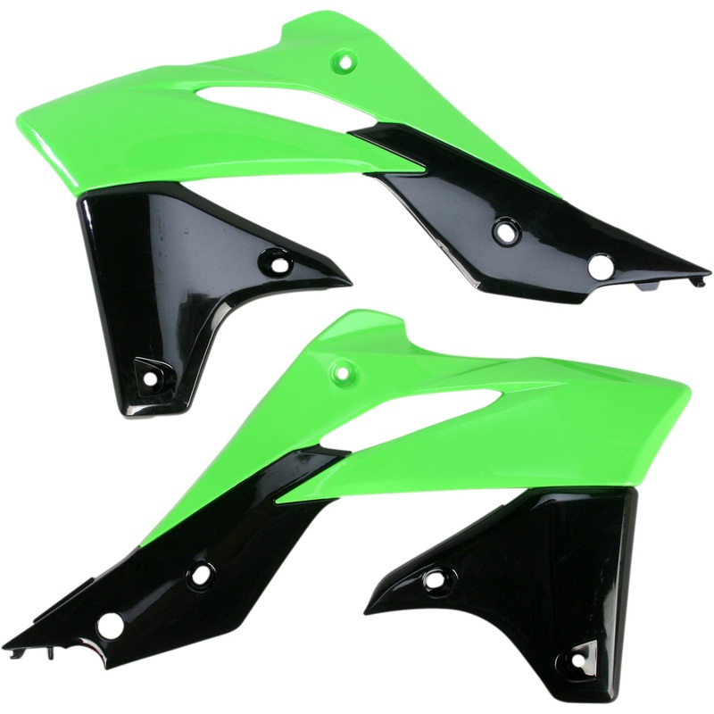 ACERBIS 0520-1150 2314161089 Replacement Radiator Shrouds Radiator Shrouds - Green/Black