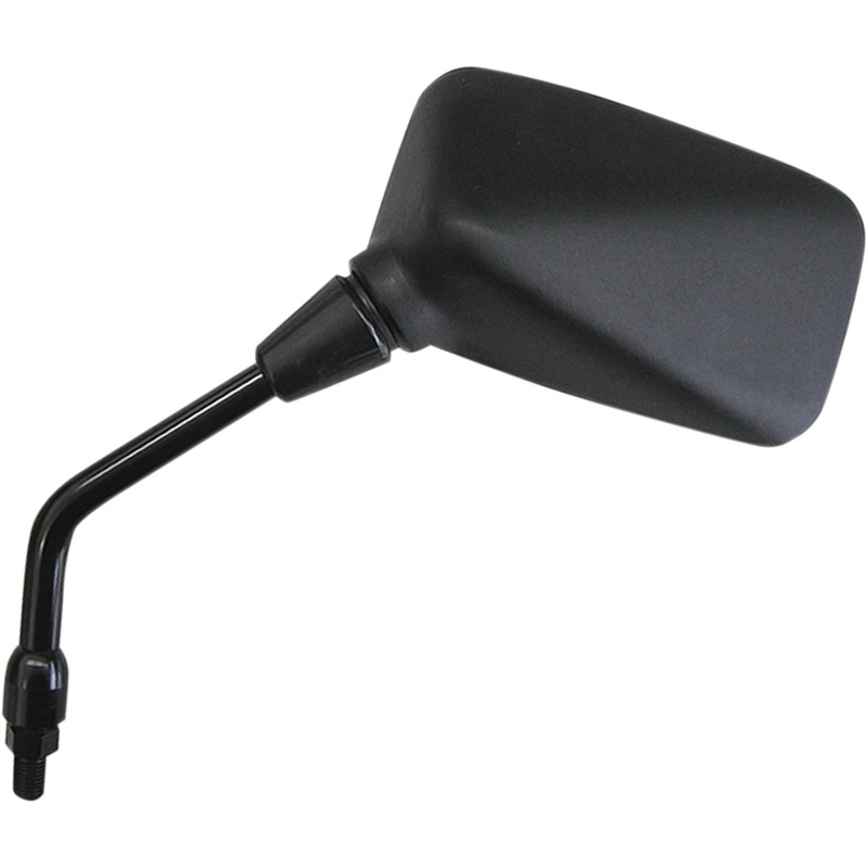 EMGO 0640-1164 20-43122 OEM-Style Replacement Mirror Mirror - Side View - Rectangle - Black - Left