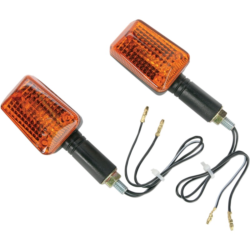 K&S TECHNOLOGIES 25-8128 25-8128 Universal Mini-Stalk Turn Signals  Marker Light DOT Marker Light - Ministalk - Black