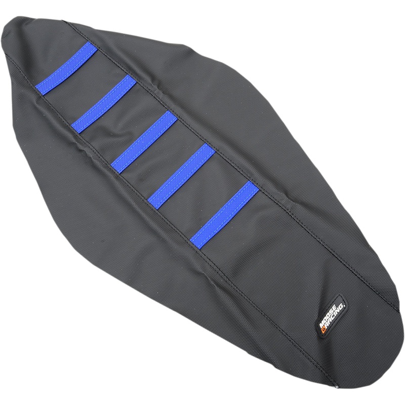 MOOSE OFFROAD 0821-2109 HQV12514 Ribbed Seat Cover black cover/blue ribs - husqvarna