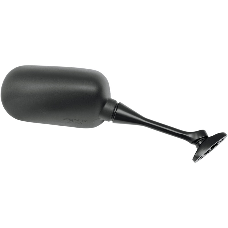 PARTS UNLIMITED 0640-0128 OEM Replacement Mirror Mirror - Side View - Rectangle - Black - Right