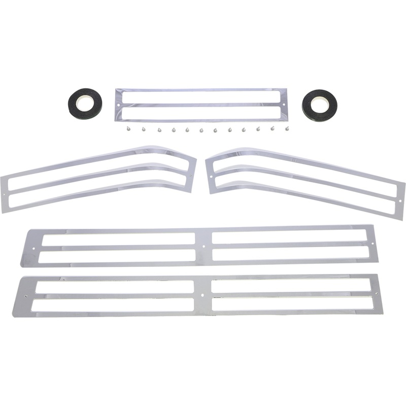 PARTS UNLIMITED DS-719706 Saddlebag Lens Grille Set chrome - gl1500
