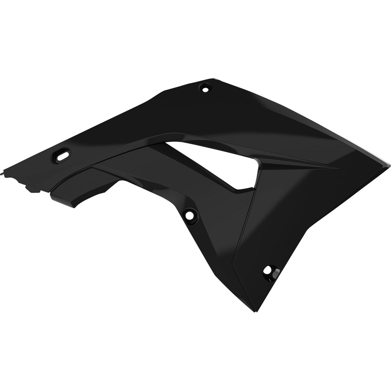POLISPORT 0520-2890 8421600003 Radiator Covers For Honda Radiator Cover - Restyle - Black - CR 125R/250R