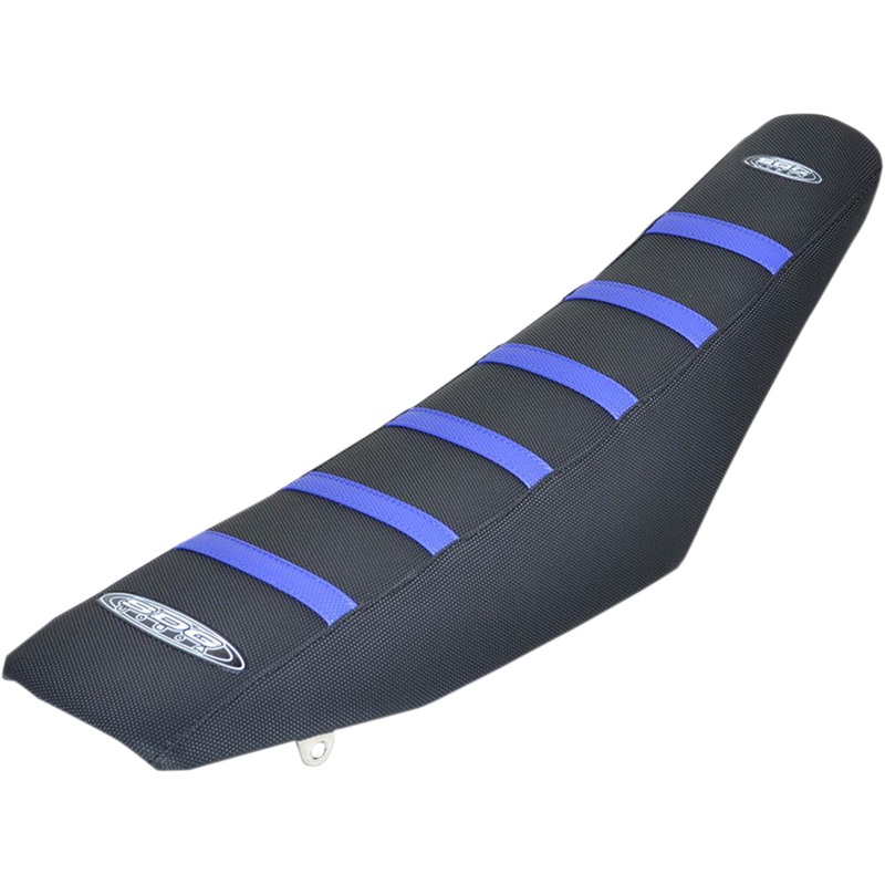 SDG 0821-2310 95939BK 6-Rib Gripper Seat Cover 6-Ribbed Seat Cover - Blue Ribs/Black Top/Black Sides