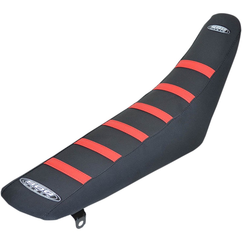 SDG 0821-2588 95943RK 6-Rib Gripper Seat Cover 6-Ribbed Seat Cover - Red Ribs/Black Top/Black Sides