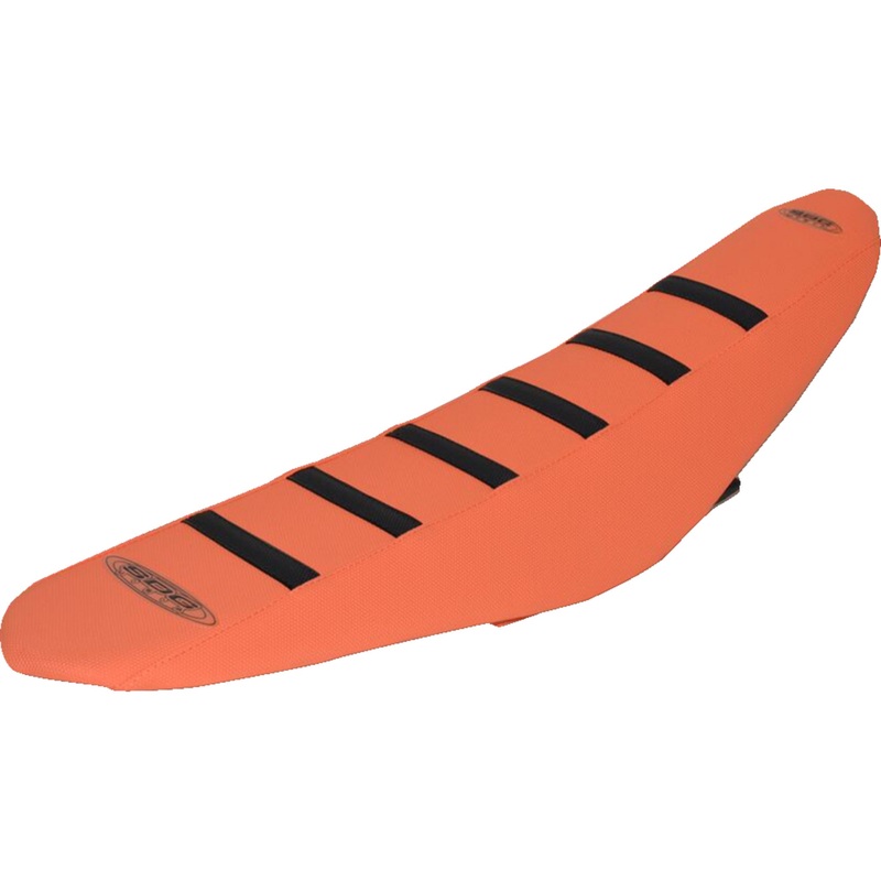 SDG 0821-2611 95935KOO 6-Rib Gripper Seat Cover 6-Ribbed Seat Cover - Black Ribs/Orange Top/Orange Sides