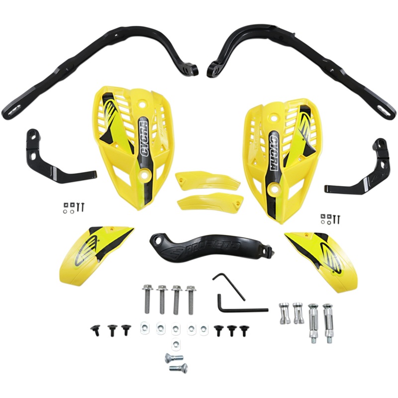 CYCRA 0635-1540 1CYC-7506-56HCM Ultra Probend HCM Handguards Handguards - HCM - 1-1/8" - Husqvarna Yellow