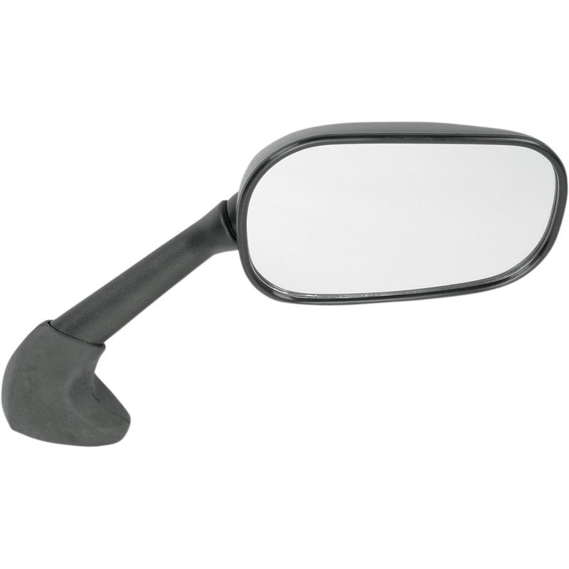 EMGO 0640-0175 20-80531 OEM-Style Replacement Mirror Mirror - Side View - Rectangle - Black - Right