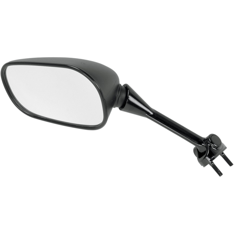 EMGO 0640-0360 20-43032 OEM-Style Replacement Mirror Mirror - Side View - Rectangle - Black - Left