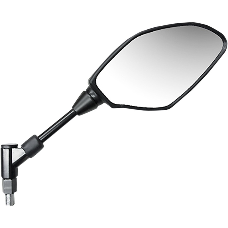 EMGO 0640-1033 20-34941 OEM-Style Replacement Mirror Mirror - Side View - Polygon - Black - Right