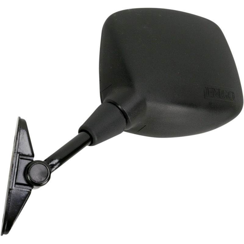 EMGO 2029681 20-29681 OEM-Style Replacement Mirror Mirror - Side View - Rectangle - Black - Left