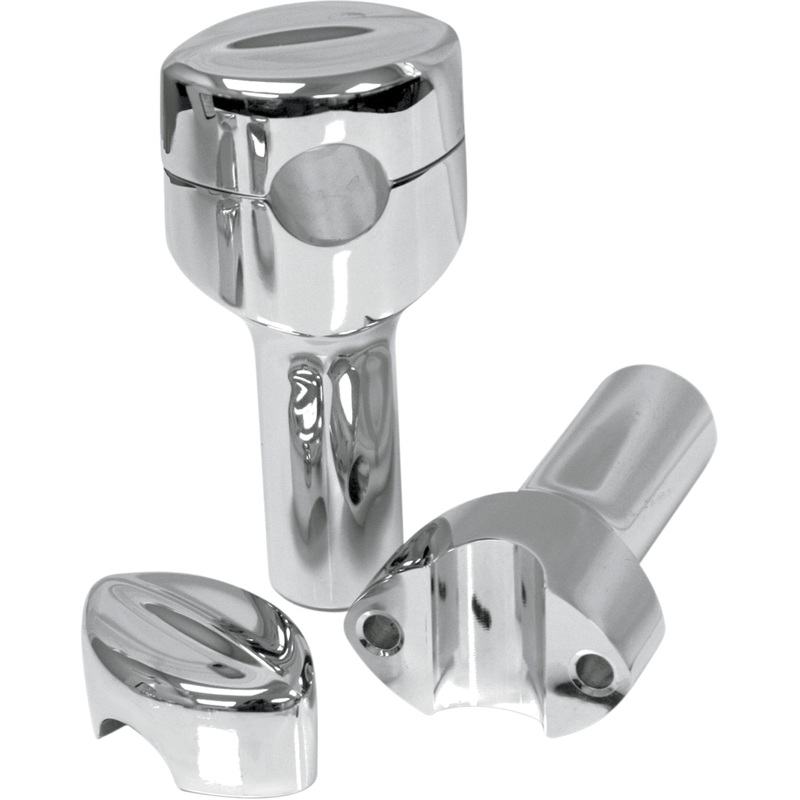 LA CHOPPERS 0602-0493 LA-7404-04 Hefty Handlebar Riser for 1-1/4" Handlebars Risers - Hefty Mohawk - 4" - Chrome