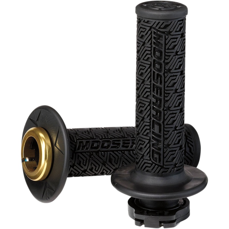 MOOSE OFFROAD 0630-2535 B36MRB-D 36 Series Clamp-On Grips Grips - Lock-On - Black/Gold