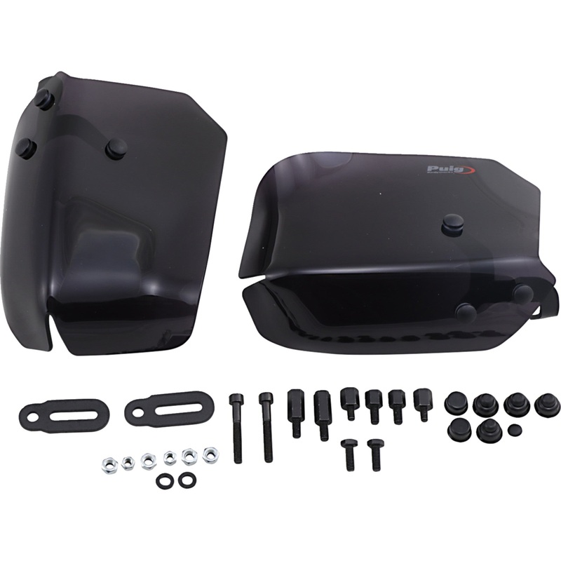 PUIG HI-TECH PARTS 0635-1614 9652F Maxiscooter Handguards universal - dark smoke