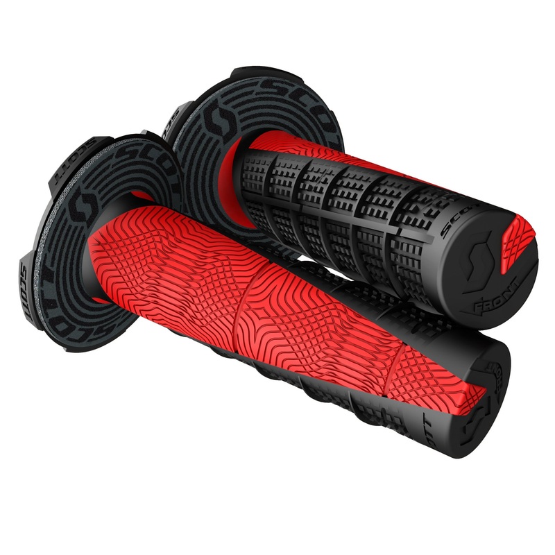 SCOTT 0630-2999 219627-4948 Deuce Grips with Donut Grips - Deuce - Black/Red
