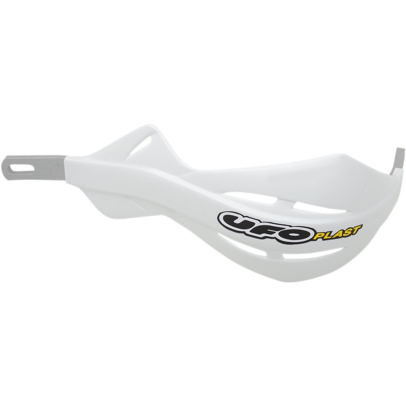 UFO 0635-0324 PM01633-041 Pro Handguards with Aluminum Insert for 1-1/8" Handlebars Handguards w/ Aluminum - White