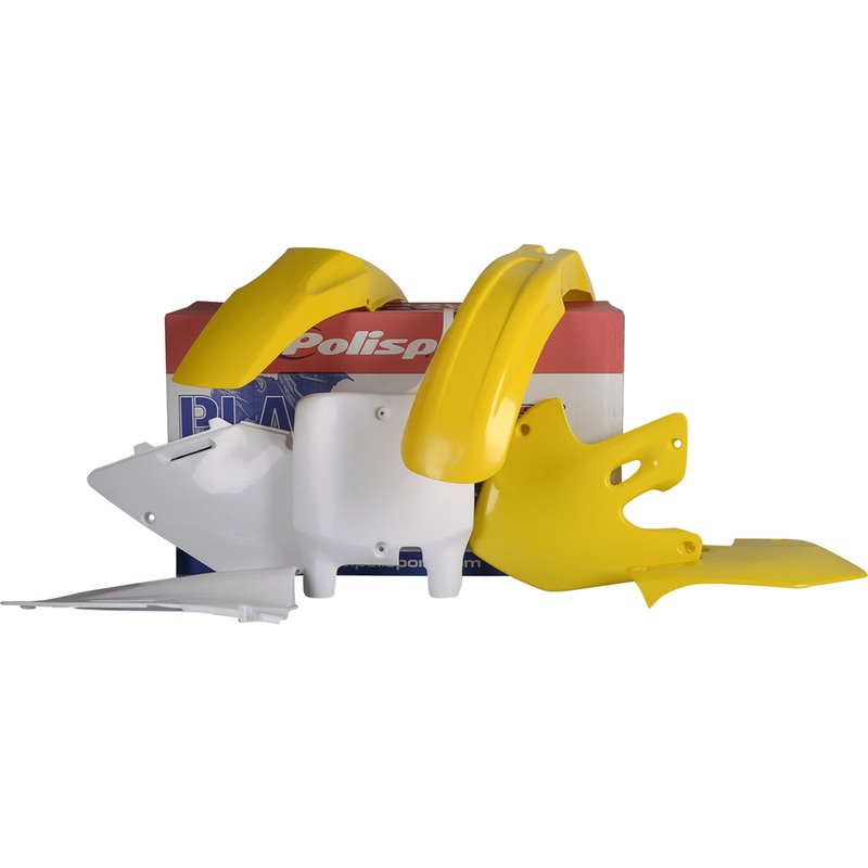 POLISPORT 0520-3474 90094 Body Kit For Suzuki Body Kit - OEM Yellow/White - RM 125/250
