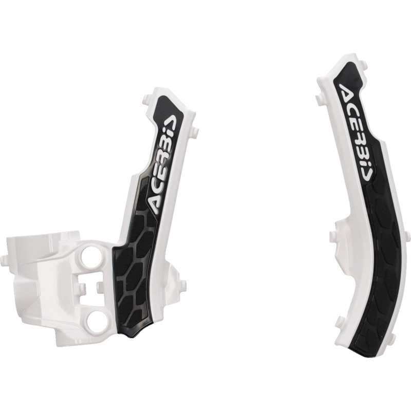 ACERBIS 0505-2397 2979611035 X-Grip Frame Guards white/black - gas gas | husqvarna | ktm