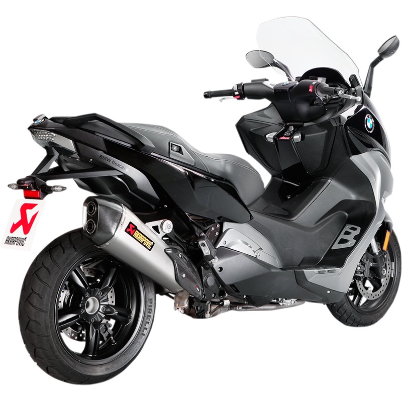 AKRAPOVIC 1811-3130 S-B6SO7-HZAAT Titanium Slip-On Line Scooter Muffler Muffler - Titanium