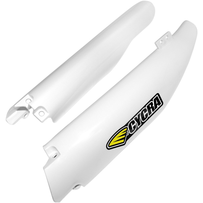 CYCRA 0412-0276 1CYC-6904-42 Plastic Fork Guards Fork Guards - White