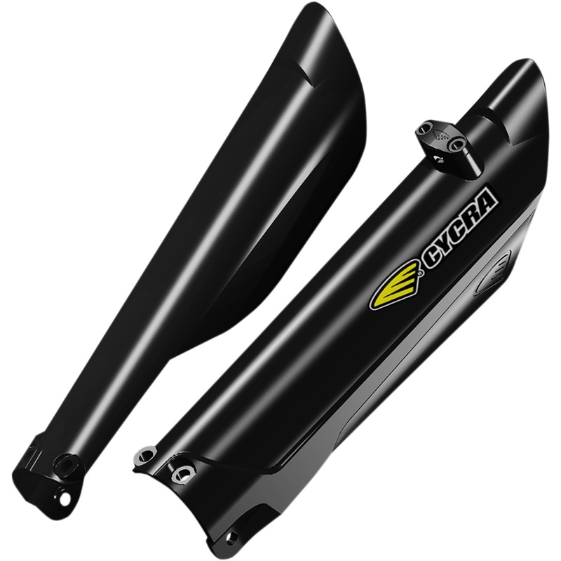 CYCRA 0412-0299 1CYC-6908-12 Plastic Fork Guards Fork Guards - Black
