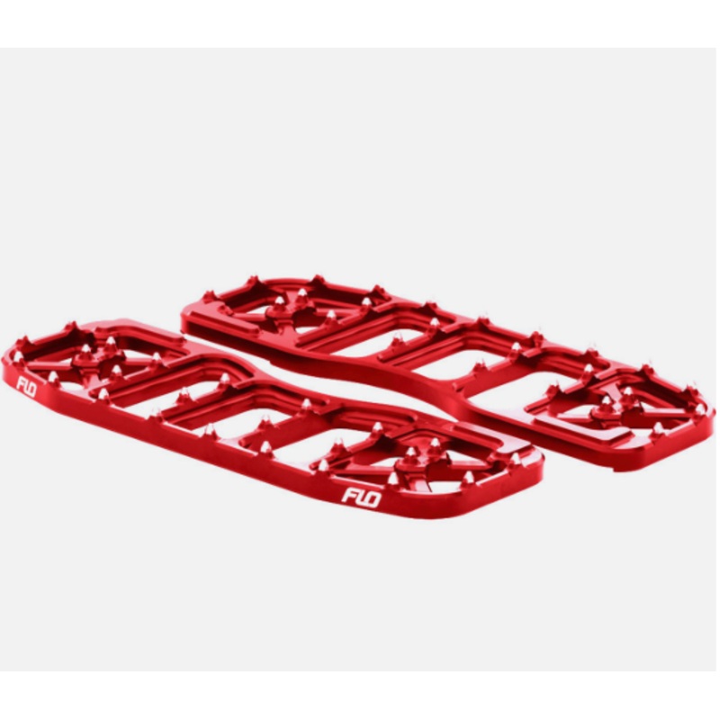 FLO MOTORSPORTS V5 BAGGER / TOURING HARLEY FLOOR BOARDS - RED