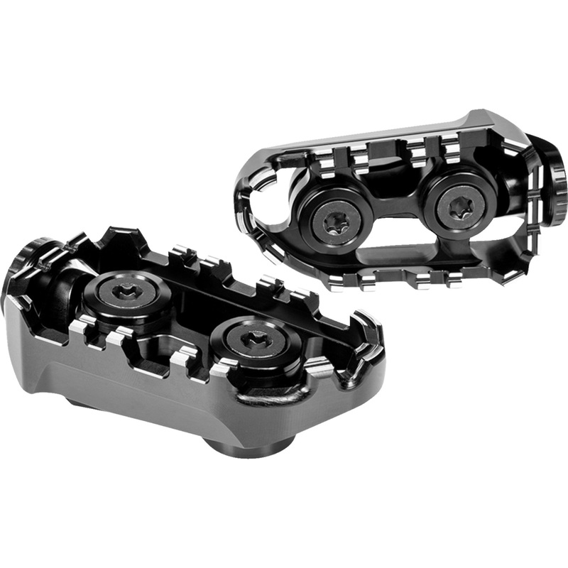 GILLES TOOLING 1620-2561 RGK-960-UF35-SET-B Tech-X Enduro Footpegs Tech-X Enduro Footpeg - Driver - Black