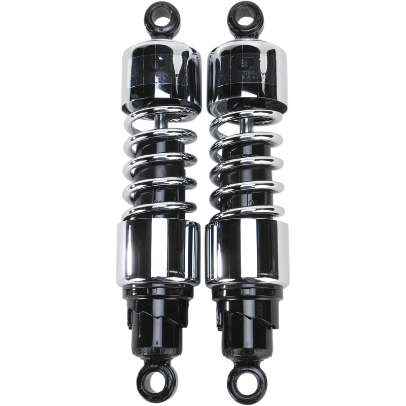 PROGRESSIVE SUSPENSION 1310-0713 412-4228C 412 Series Cruiser Shocks  Standard Shocks - 412 Cruiser Series - Chrome - 12" - Standard