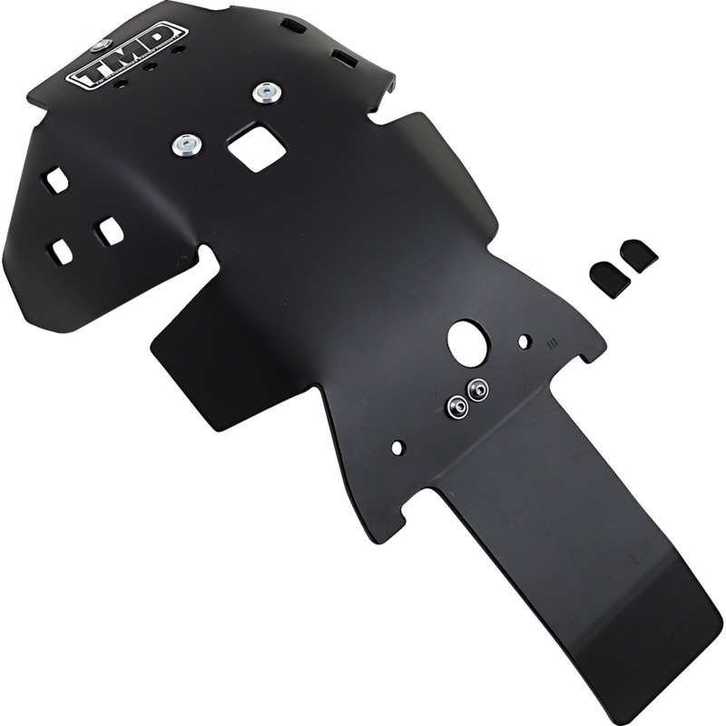 T.M. DESIGNWORKS 0506-1590 KHLG-350-BK Full-Coverage Skid Plates with Linkage Protection Skid Plate - KTM | Husqvarna