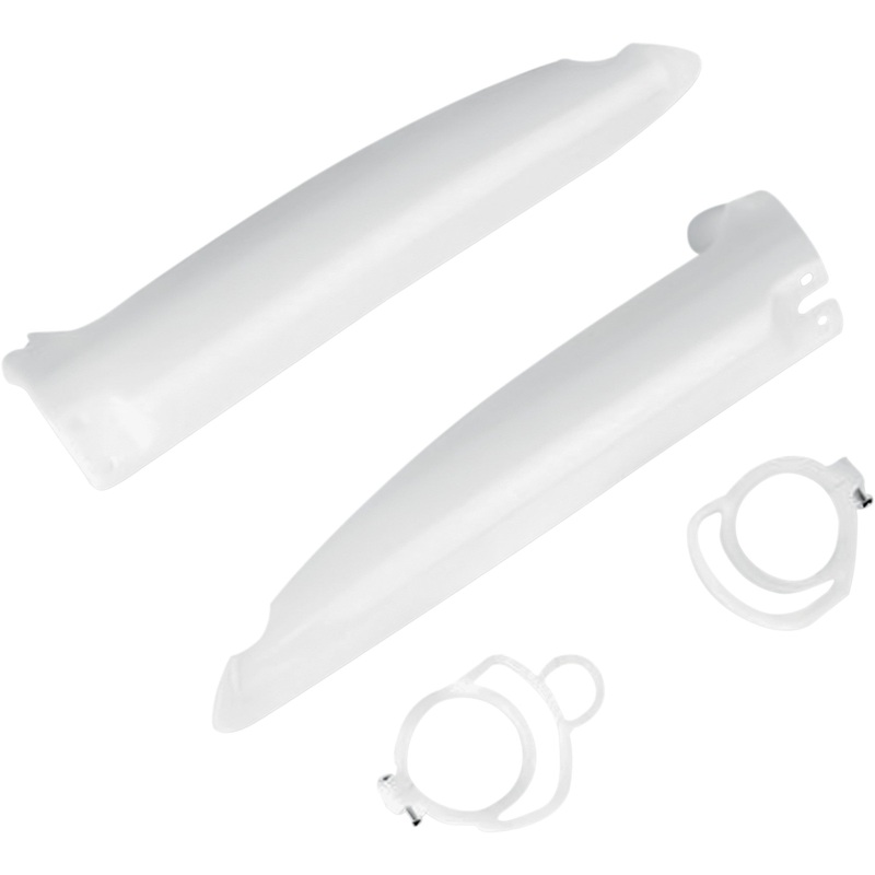 UFO 12-706-29 KA02770280 Kawasaki Fork Tube Protectors Fork Tube Protectors - White - KX - '94-'95
