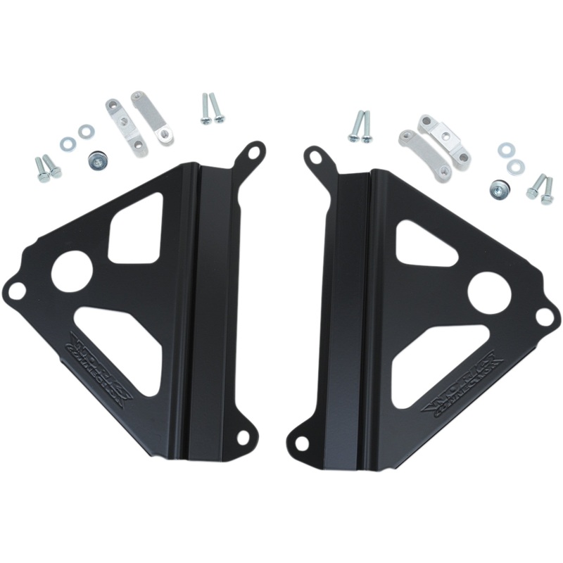 WORKS CONNECTION 1901-0760 18-B280 Radiator Brace Set black - yamaha