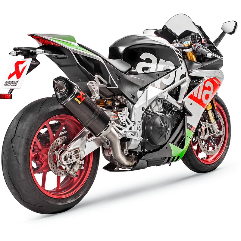 AKRAPOVIC 1811-3374 S-A10SO9-RC Slip-On Line Muffler Muffler - Carbon Fiber - RSV4/Tuono