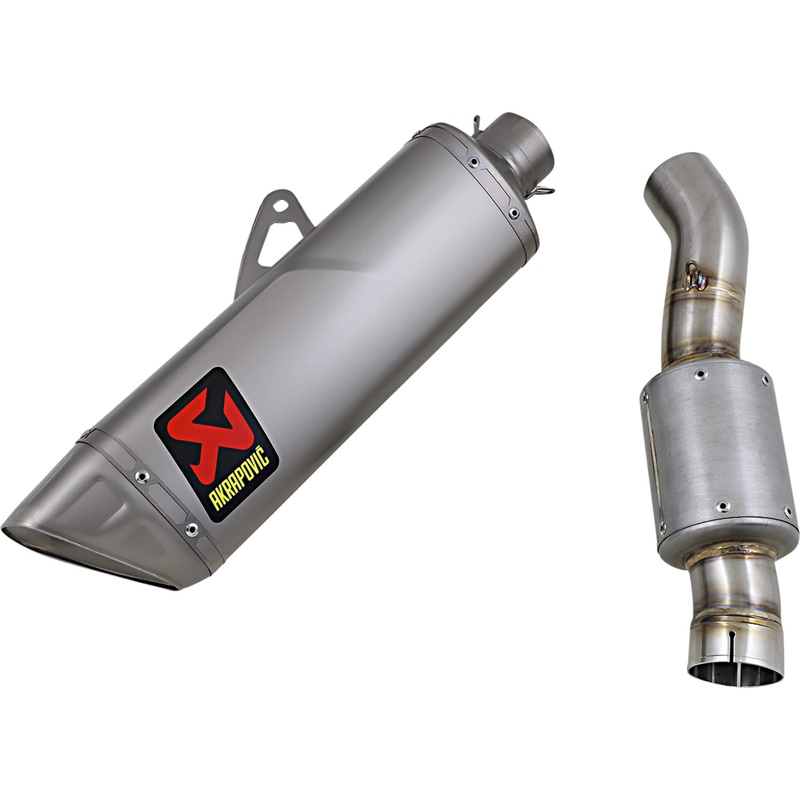 AKRAPOVIC 1811-4017 S-H10SO25-APLT/TD Track Day Slip-On Line Muffler Track Day Muffler - Titanium
