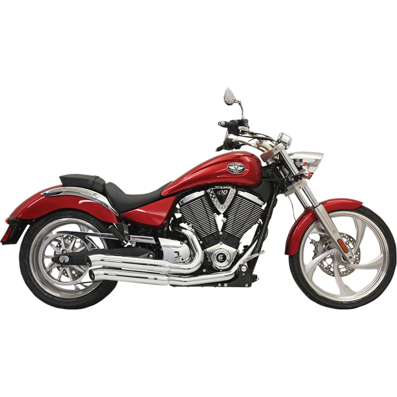 BASSANI XHAUST 1810-1996 6V23D Pro-Street Exhaust System Pro-Street Exhaust - Chrome - Turnout