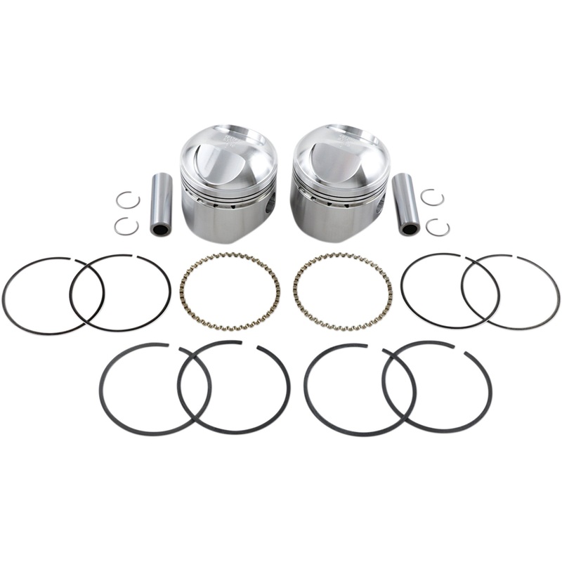 WISECO K1609 K1609 High-Performance Piston Kit Piston Kit - +0.040" - Big Twin
