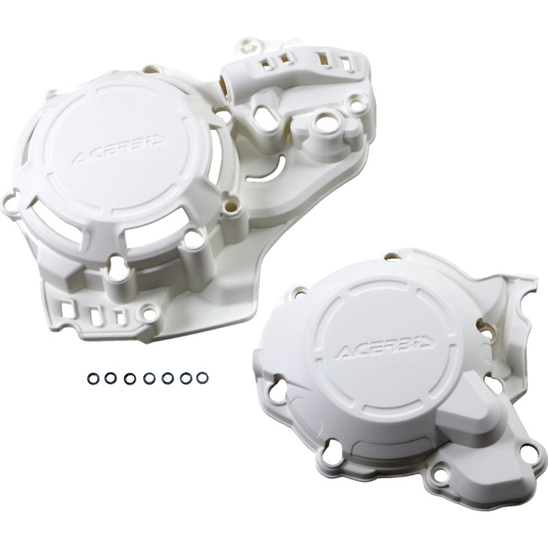 ACERBIS 0940-1765 2645510002 X-Power Engine Cover Kit X-Power Cover Kit - White - Gas Gas/Husqvarna/KTM
